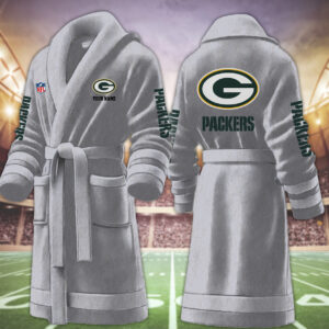Green Bay Packers NFL Personalized Fleece Bathrobe