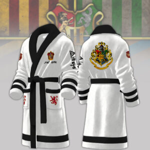 Gryffindor House Harry Potter Personalized Fleece Bathrobe