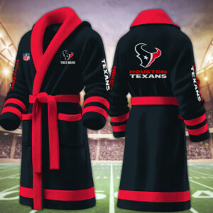 Houston Texans NFL Personalized Fleece Bathrobe