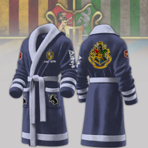 Hufflepuff House Harry Potter Personalized Fleece Bathrobe