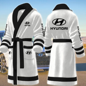 Hyundai Motocycles Personalized Fleece Bathrobe