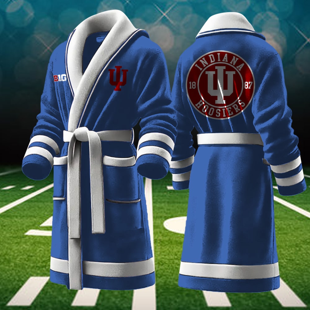 Indiana Hoosiers NCAA Personalized Fleece Bathrobe