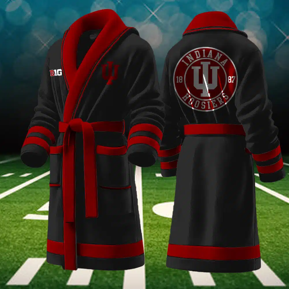 Indiana Hoosiers NCAA Personalized Fleece Bathrobe