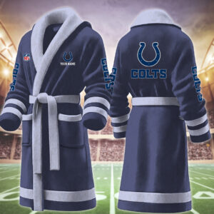 Indianapolis Colts NFL Personalized Fleece Bathrobe