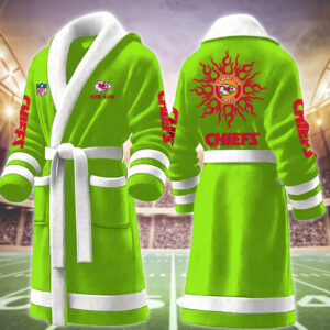 Kansas City Chiefs NFL Personalized Fleece Bathrobe