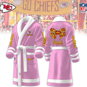 Kansas City Chiefs NFL Personalized Fleece Bathrobe