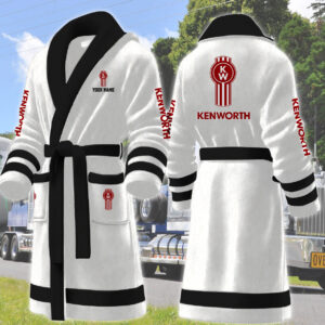 Kenworth Motocycles Personalized Fleece Bathrobe