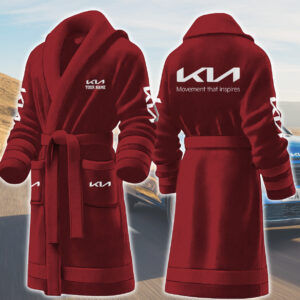 Kia Motocycles Personalized Fleece Bathrobe
