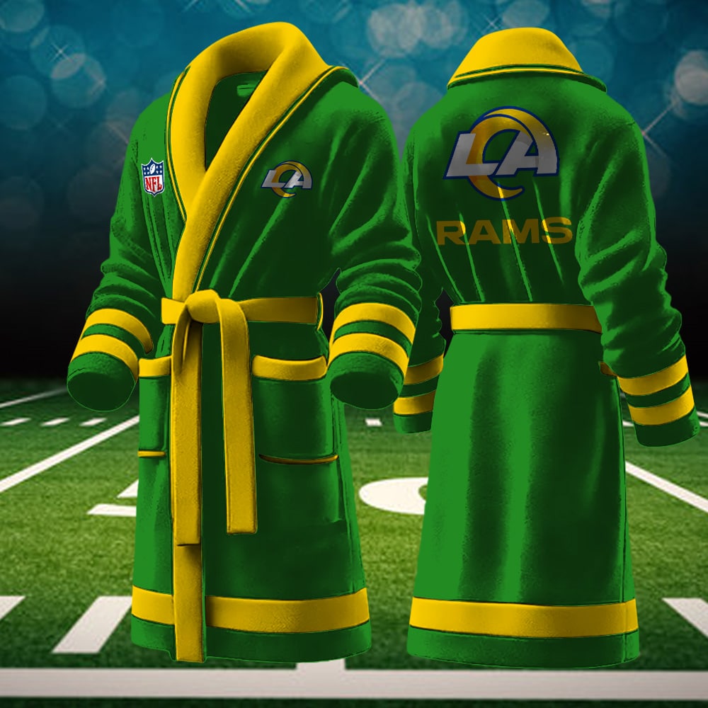 Los Angeles Rams NFL Personalized Fleece Bathrobe