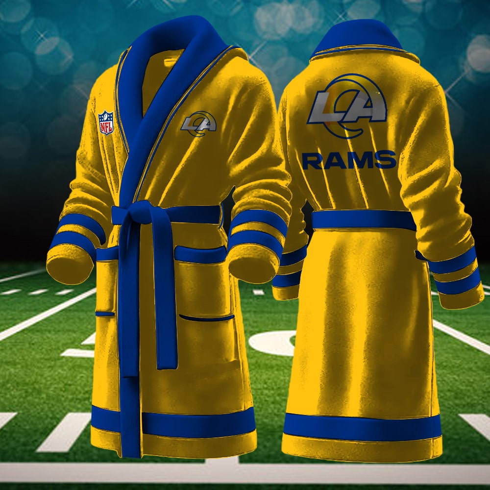 Los Angeles Rams NFL Personalized Fleece Bathrobe
