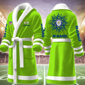 Los Angeles Rams NFL Personalized Fleece Bathrobe