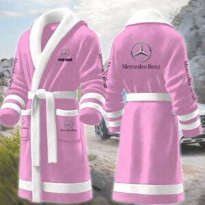 Mercedes-Benz Motocycles Personalized Fleece Bathrobe