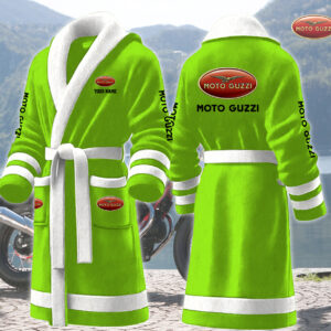 Moto Guzzi Motocycles Personalized Fleece Bathrobe