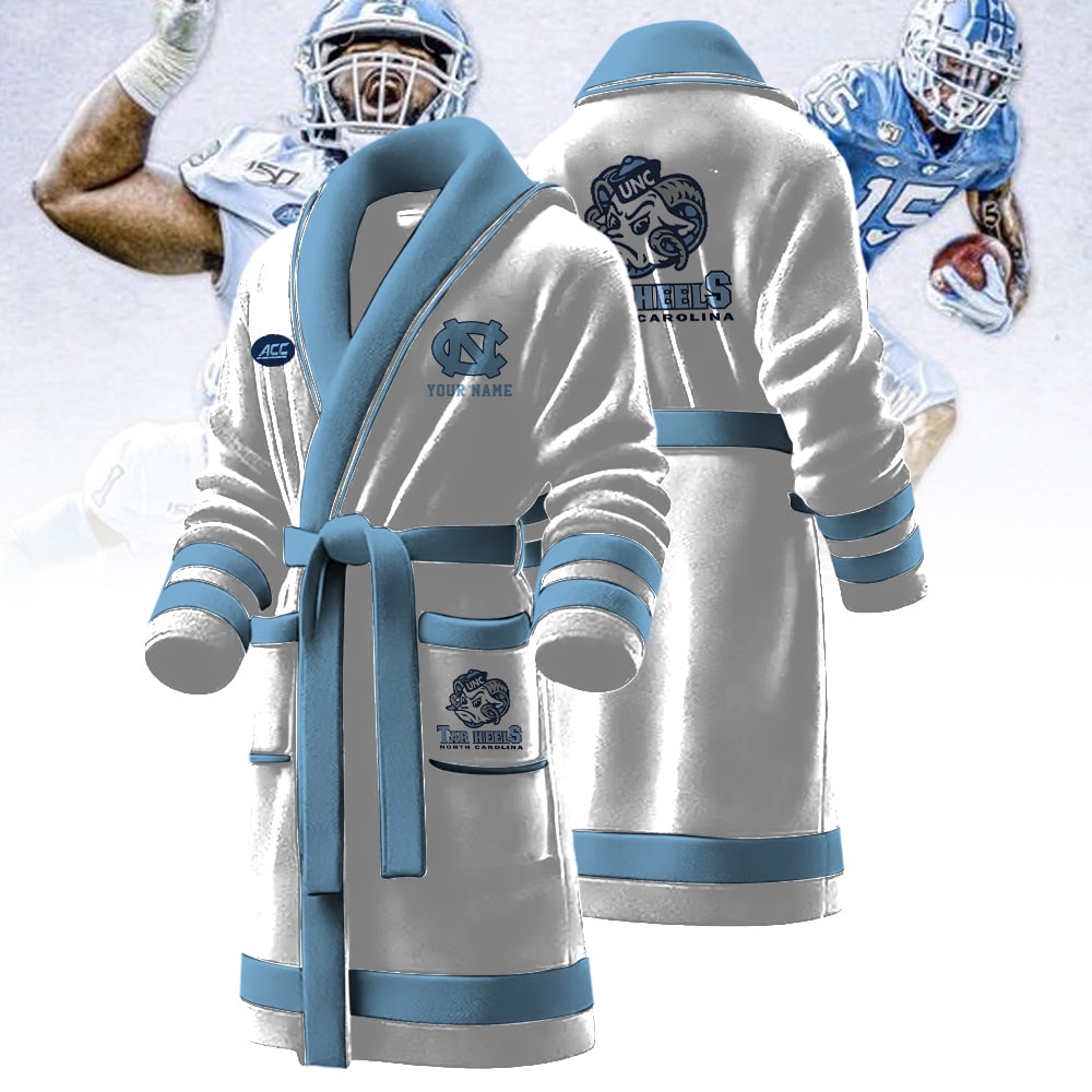 North Carolina Tar Heels NCAA Personalized Fleece Bathrobe