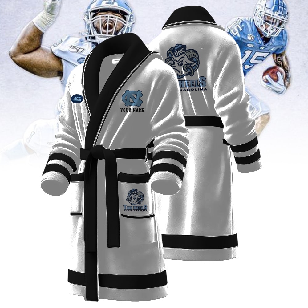 North Carolina Tar Heels NCAA Personalized Fleece Bathrobe