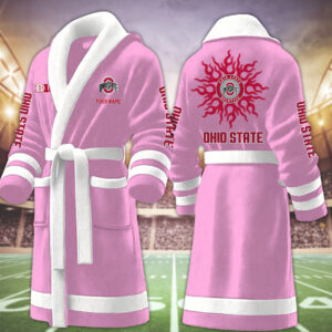 Ohio State Buckeyes NCAA Personalized Fleece Bathrobe