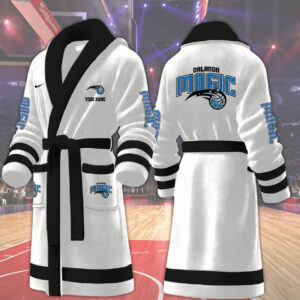 Orlando Magic NBA Personalized Fleece Bathrobe