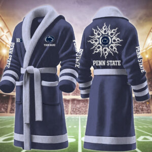 Penn State Nittany Lions NCAA Personalized Fleece Bathrobe