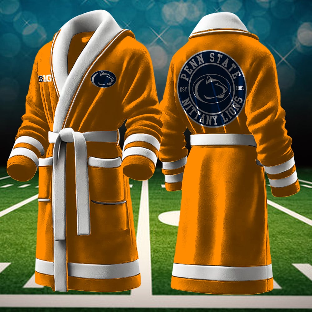 Penn State Nittany Lions NCAA Personalized Fleece Bathrobe