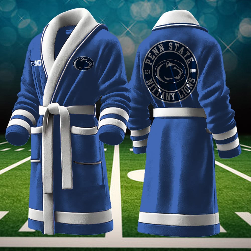 Penn State Nittany Lions NCAA Personalized Fleece Bathrobe