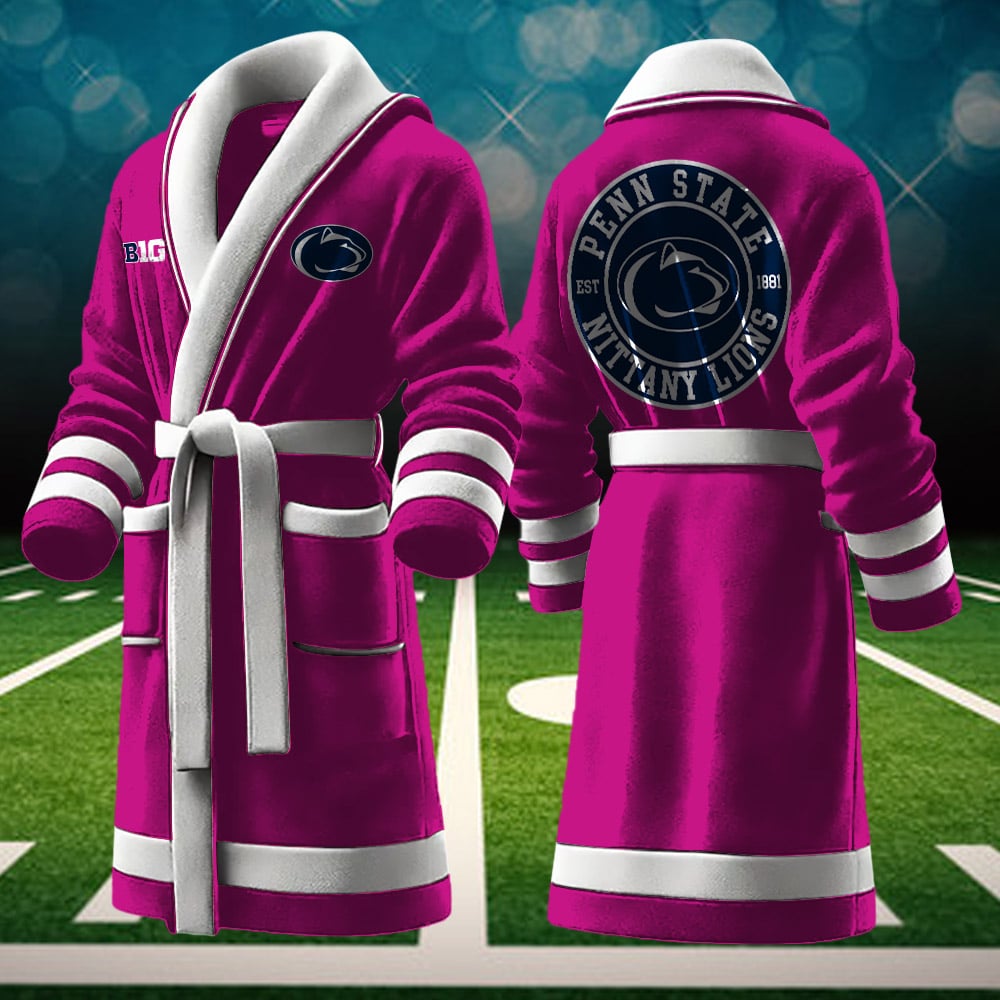Penn State Nittany Lions NCAA Personalized Fleece Bathrobe