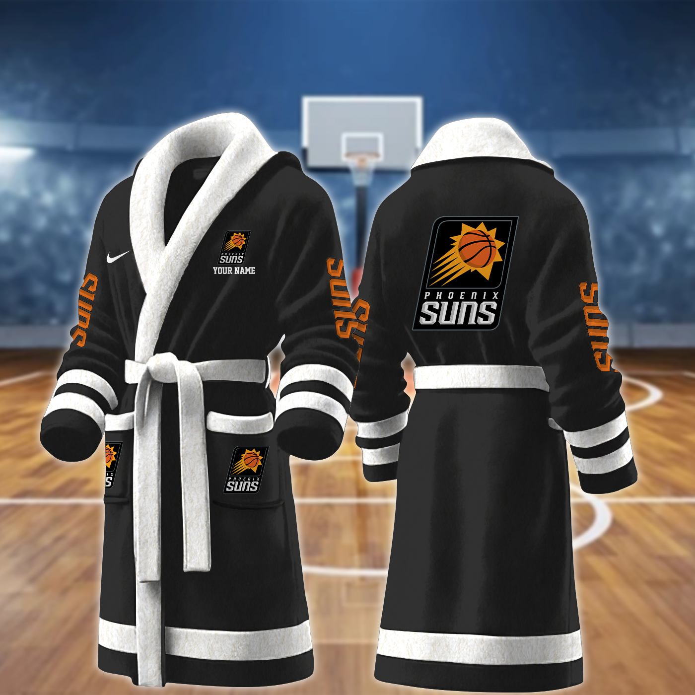 Phoenix Suns NBA Personalized Fleece Bathrobe