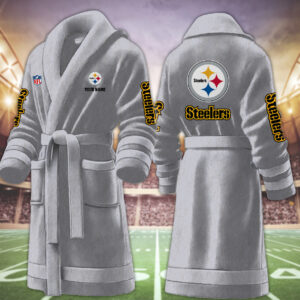 Pittsburgh Steelers NFL Personalized Fleece Bathrobe