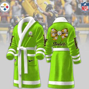 Pittsburgh Steelers NFL Personalized Fleece Bathrobe