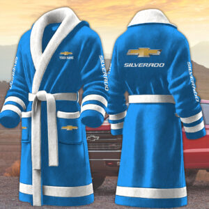 Silverado Motocycles Personalized Fleece Bathrobe