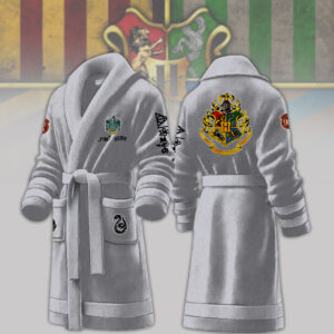 Slytherin House Harry Potter Personalized Fleece Bathrobe