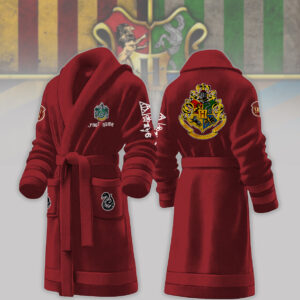 Slytherin House Harry Potter Personalized Fleece Bathrobe