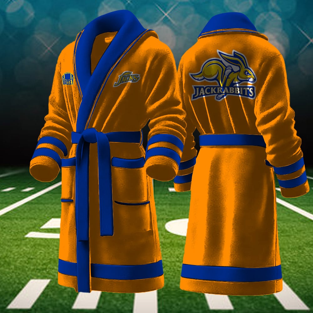 South Dakota State Jackrabbits NCAA Personalized Fleece Bathrobe