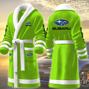 Subaru Motocycles Personalized Fleece Bathrobe