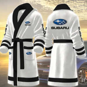 Subaru Motocycles Personalized Fleece Bathrobe