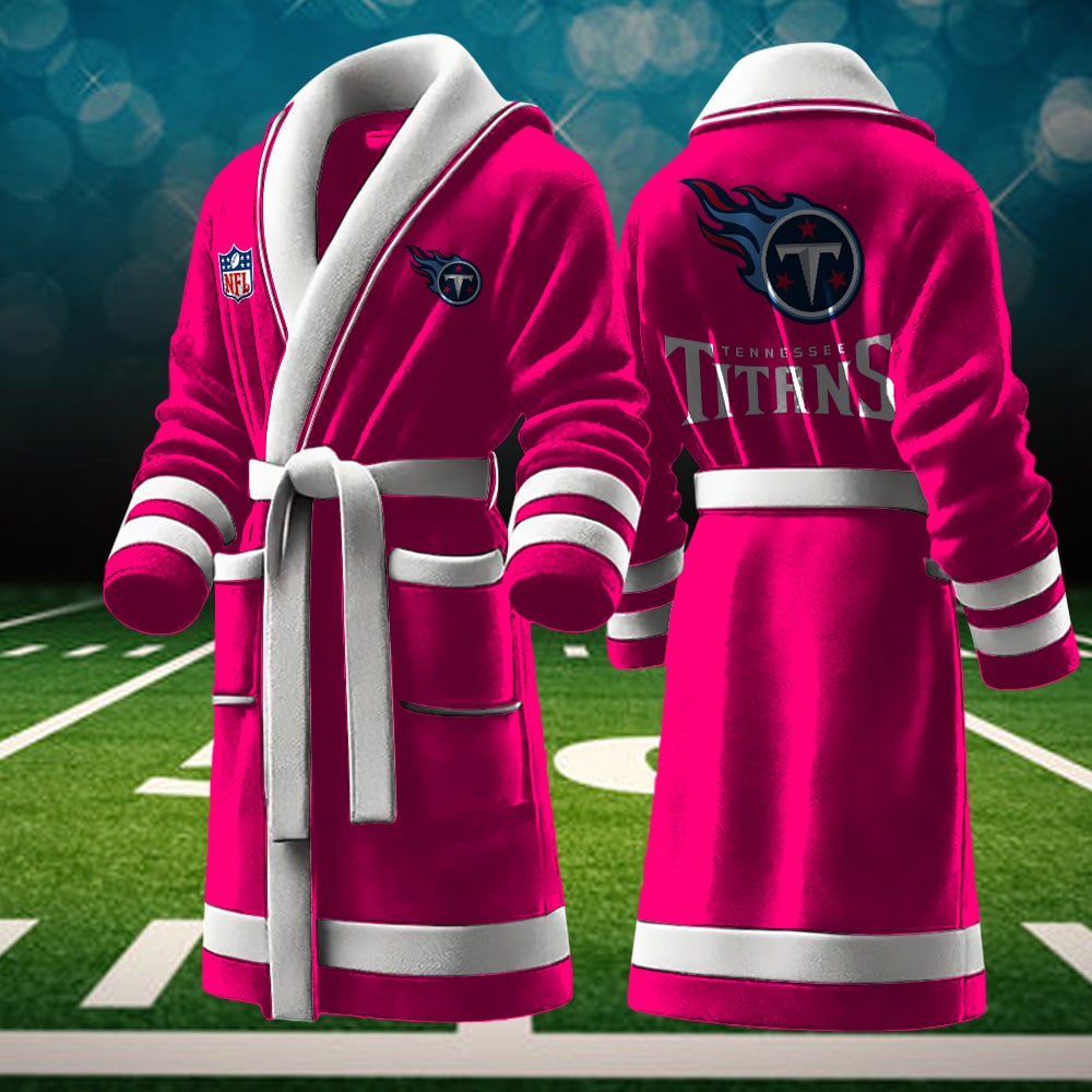 Tennessee Titans NFL Personalized Fleece Bathrobe