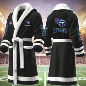 Tennessee Titans NFL Personalized Fleece Bathrobe