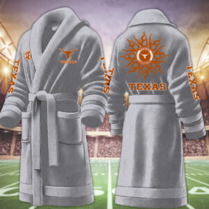 Texas Longhorns NCAA Personalized Fleece Bathrobe