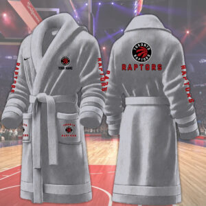 Toronto Raptors NBA Personalized Fleece Bathrobe