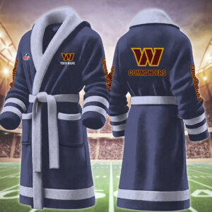 Washington Commanders NFL Personalized Fleece Bathrobe