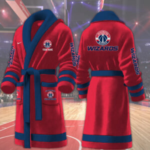 Washington Wizards NBA Personalized Fleece Bathrobe