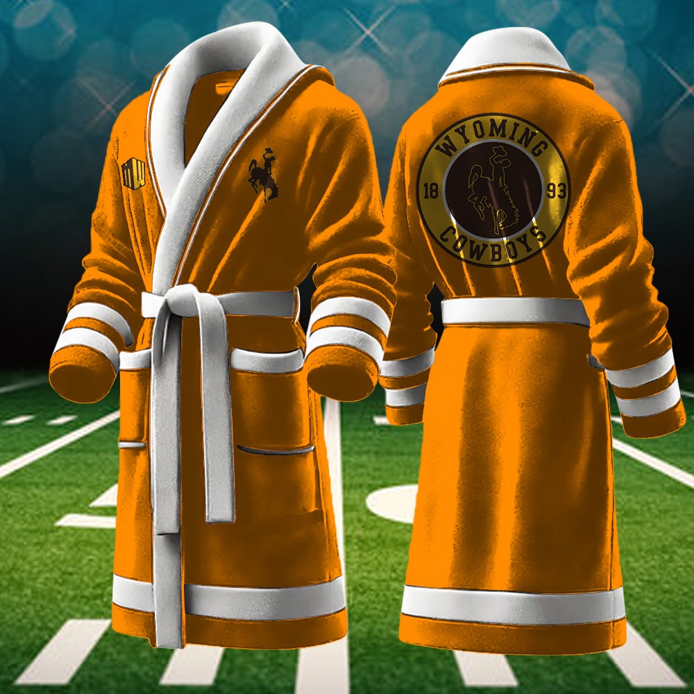 Wyoming Cowboys NCAA Personalized Fleece Bathrobe