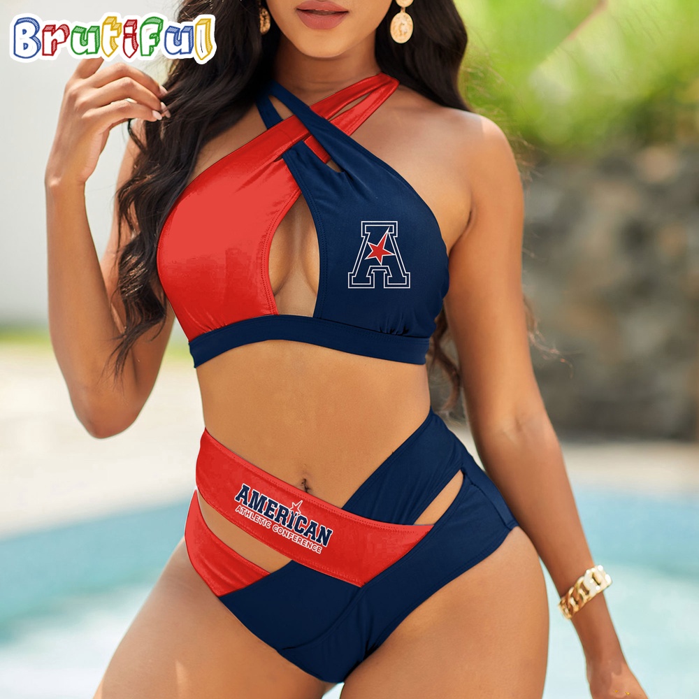 Farmhousemerch American Athletic NCAA Conference Women Bikini Set Gift For Fan
