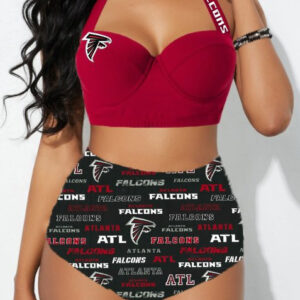 Farmhousemerch Atlanta Falcons NFL Sexy Print Bikini Swimsuit For Fans
