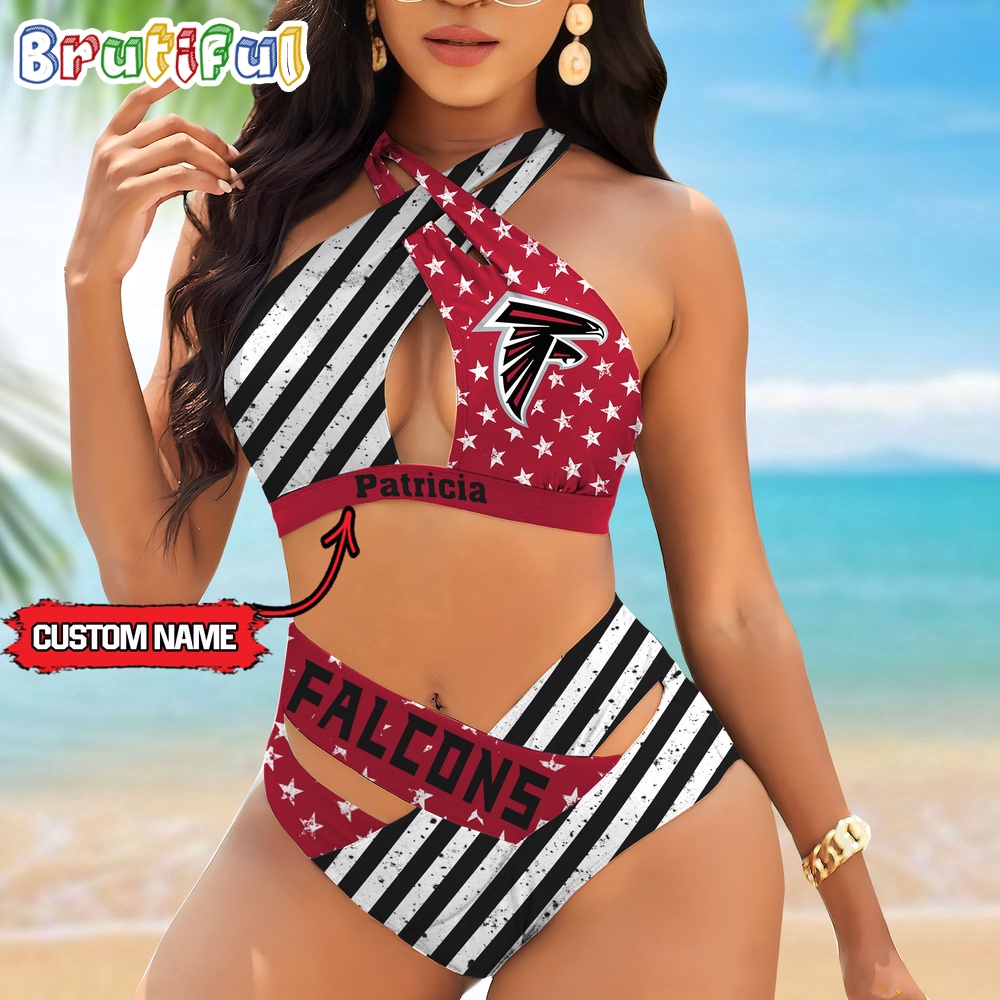 Farmhousemerch Atlanta Falcons NFL Women Bikini Set Summer Football Bikini Sets Gift For Fan