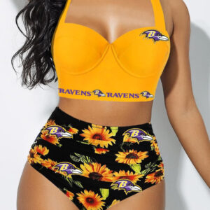 Farmhousemerch Baltimore Ravens NFL NFL Sexy Print Bikini Swimsuit For Fans
