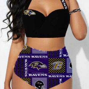Farmhousemerch Baltimore Ravens NFL NFL Sexy Print Bikini Swimsuit For Fans