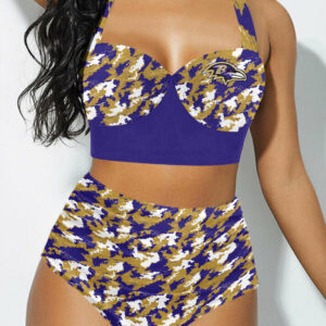 Farmhousemerch Baltimore Ravens NFL NFL Sexy Print Bikini Swimsuit For Fans