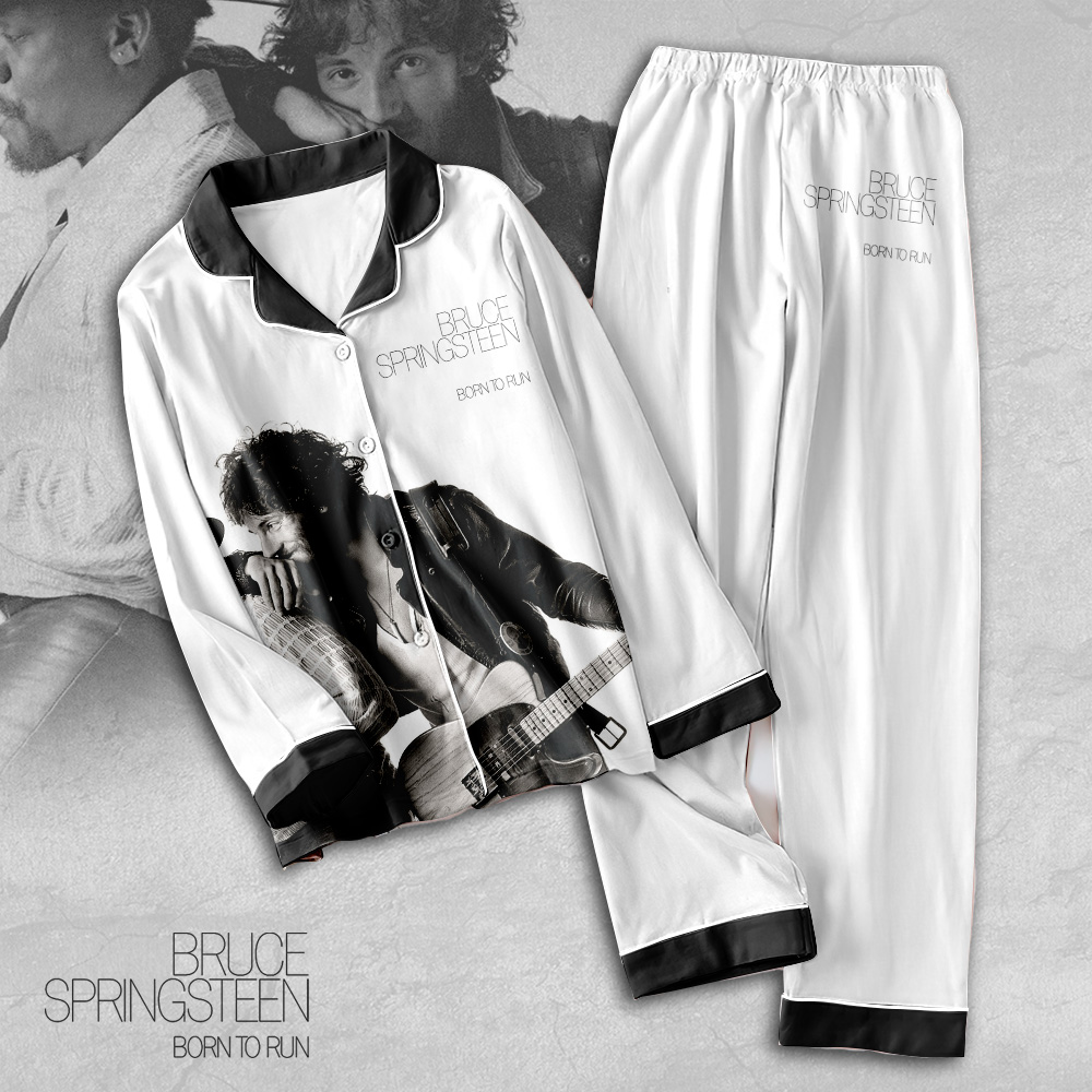 Farmhousemerch Bruce Springsteen Music Button Down Pajamas Set Gift For Fan