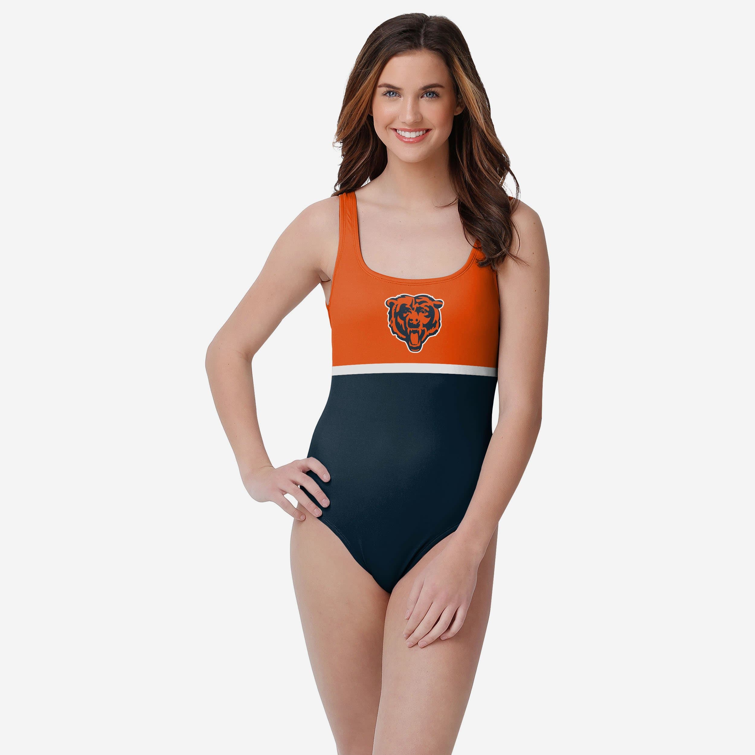 Farmhousemerch Chicago Bears NFL Womens Beach Day One Piece Swimsuit Gift For Fan