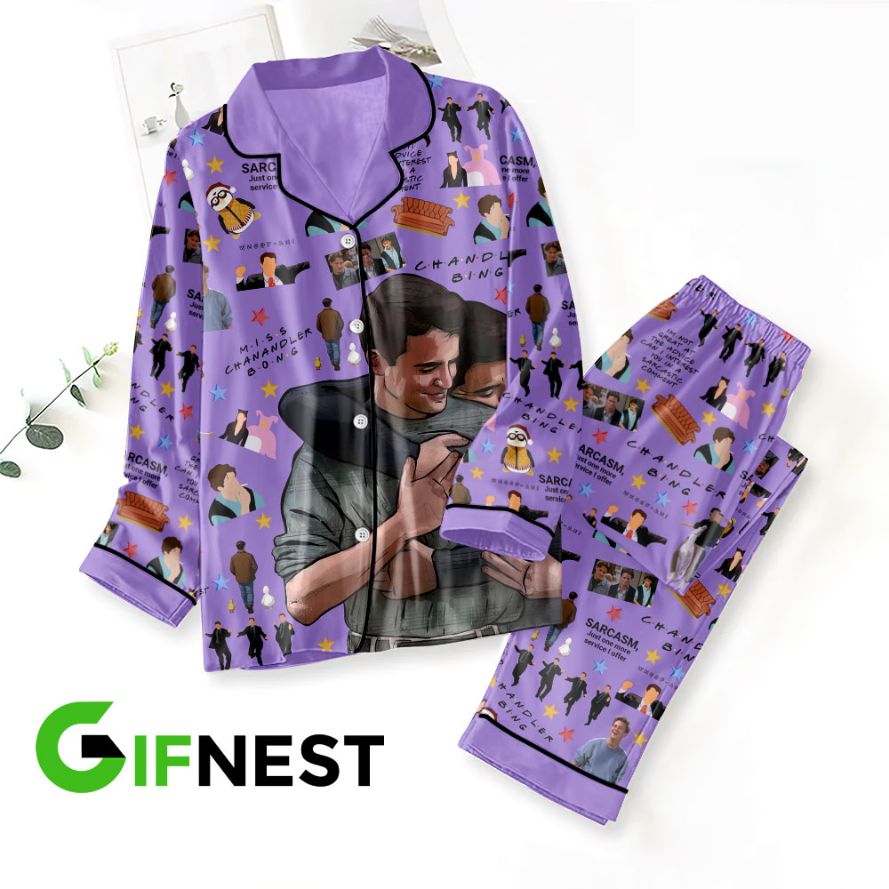 Farmhousemerch Friends Movie Button Down Pajamas Set Gift For Fan